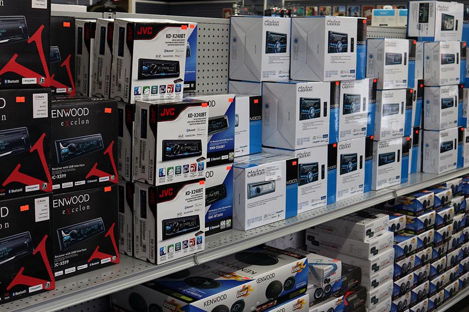 Head units by JVC, Clarion and Kenwood