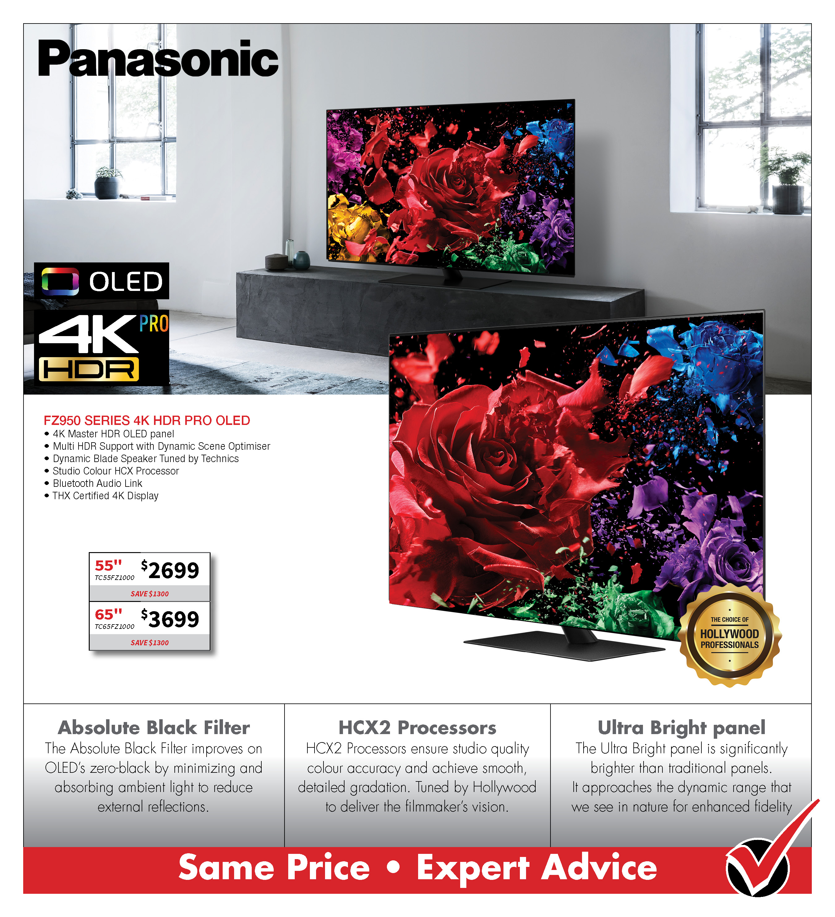 PANASONIC FZ950 4K OLED TV