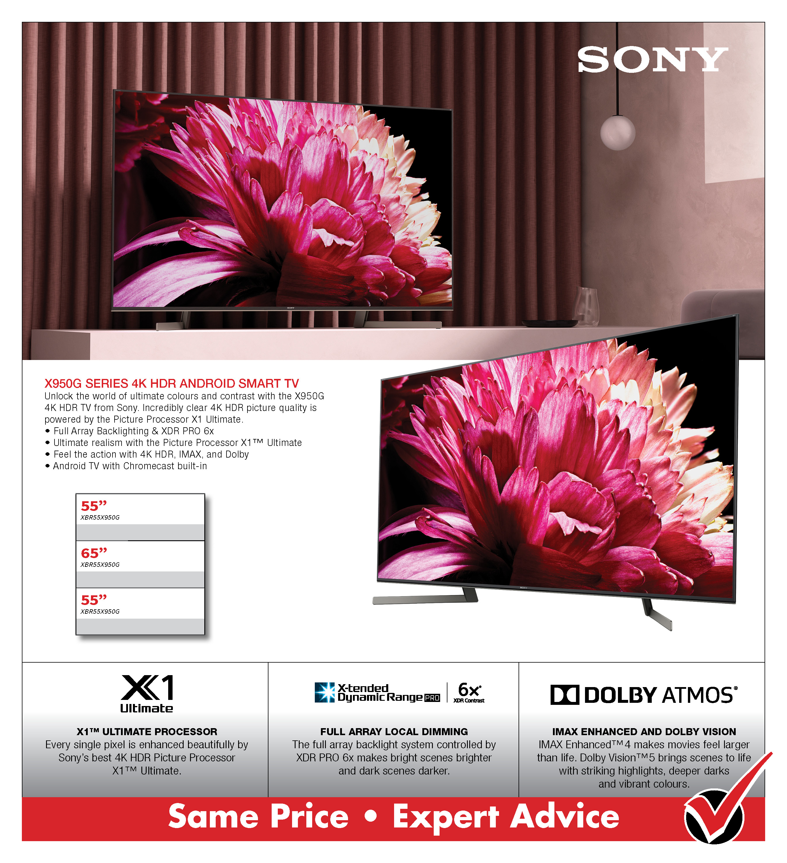 SONY X950G 4KSmart TV
