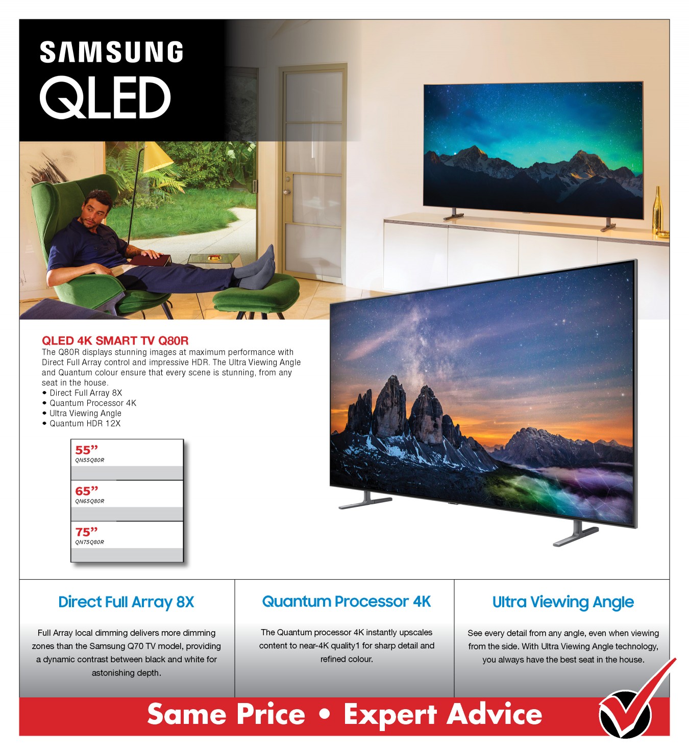Samsung Q80R 4K Smart TV