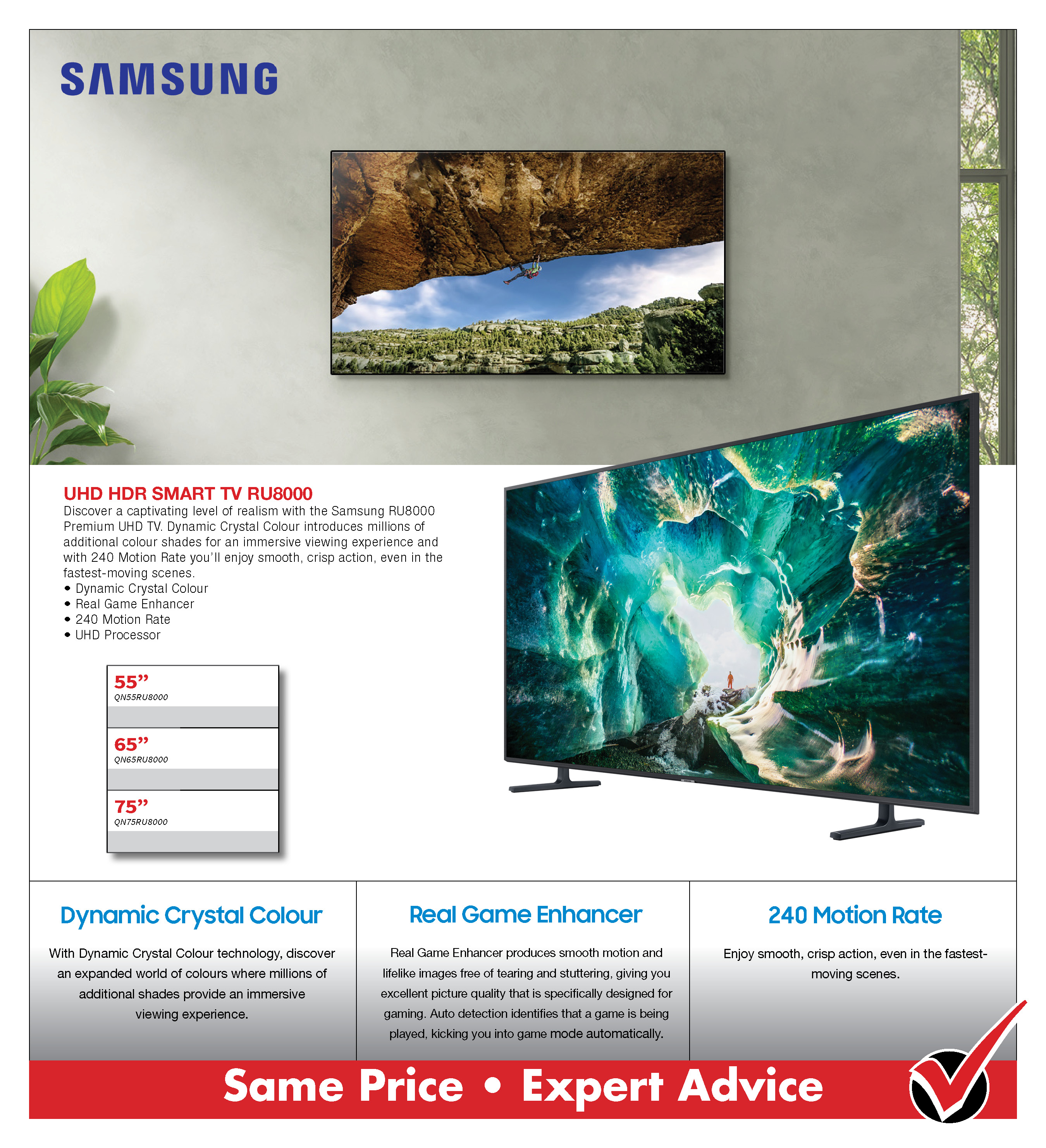 Samsung RU8000 Smart UHD TV