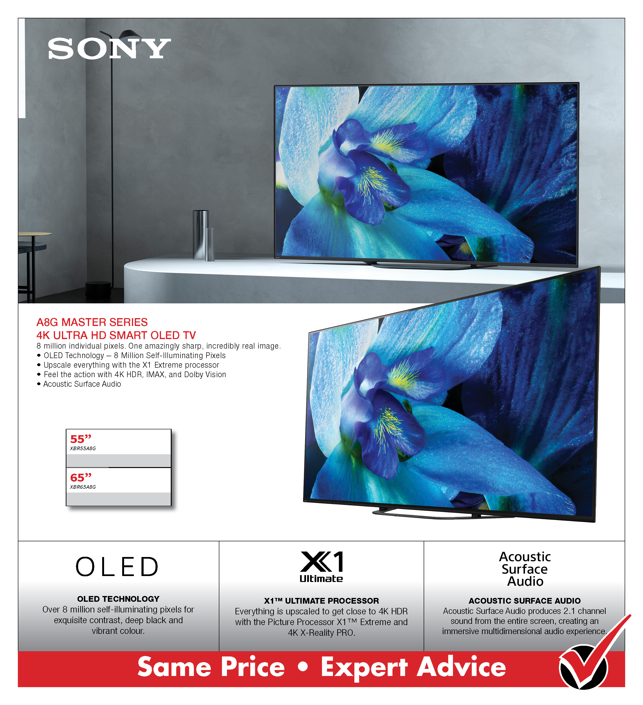 Sony A8G OLED 4K TV